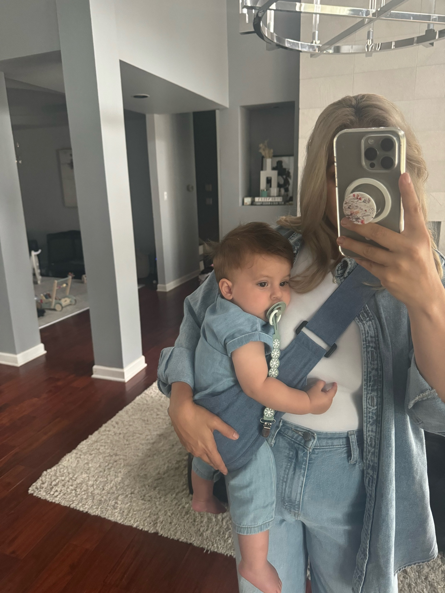 Wearing a M for the oversized denim top 

#LTKFindsUnder50 #LTKFamily