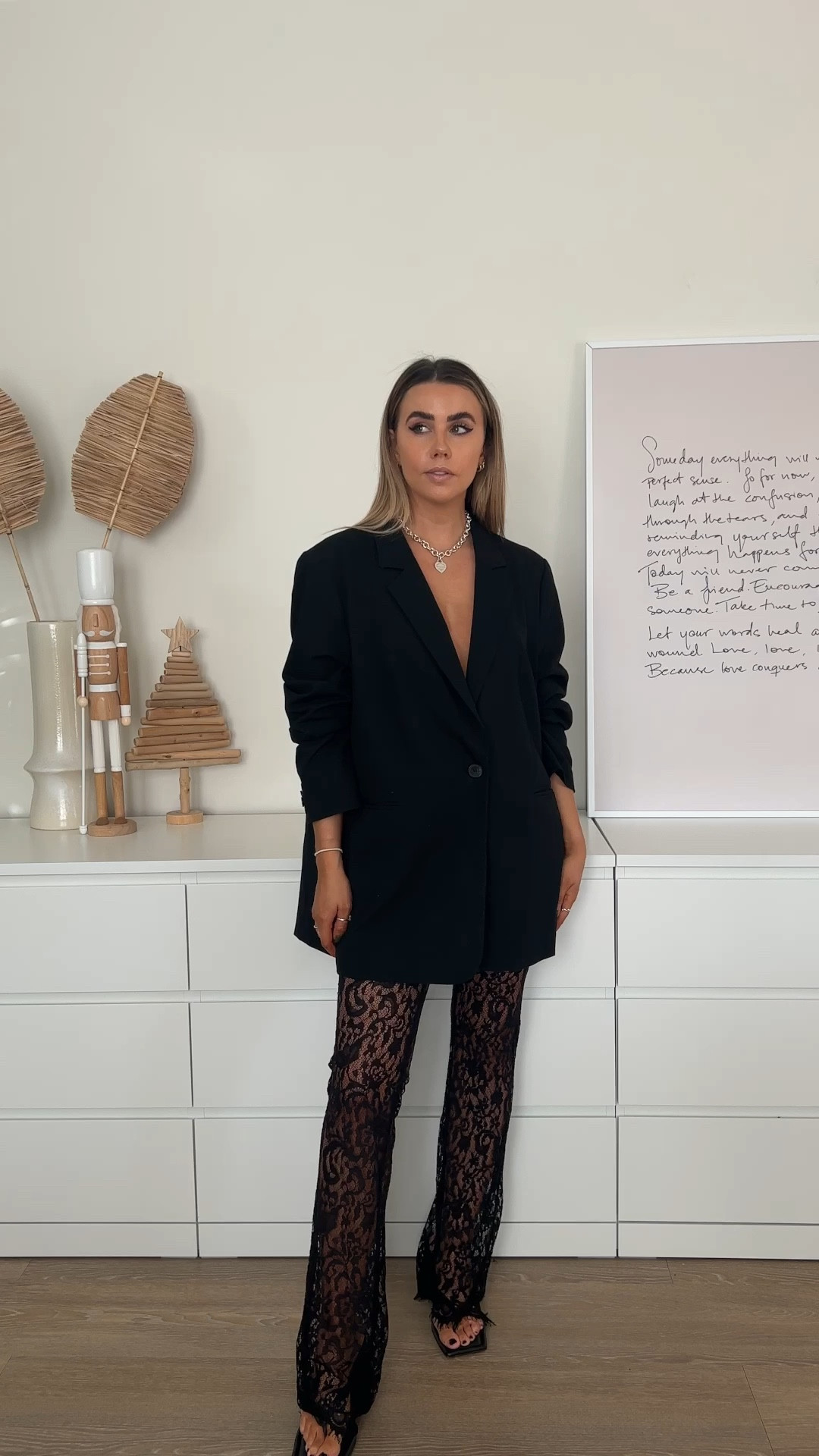 Mango haul for cyber week and Black Friday 2022 - they have fab Christmas partywear and sparkle season outfits as well as seasonal staples and capsule wardrobe essentials! Eg - the white sequin dress, black lace trousers, ribbed high neck knit, cosy chunky jumper, split hem leggings, wide leg leather trousers etc! 

#LTKHoliday #LTKCyberweek