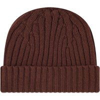 Margaret Howell Men's Chunky Rib Hat in Mahogany | END. Clothing | End Clothing (US & RoW)