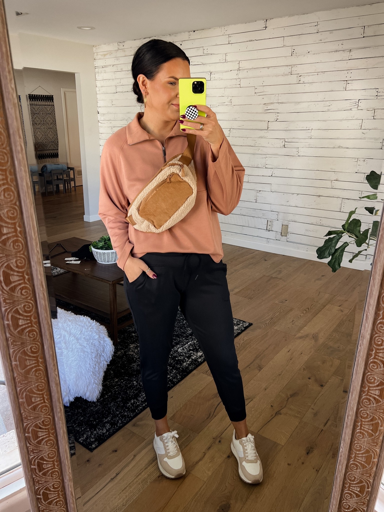 Walmart luxe feel Zip top and joggers. 

Top and joggers: Large
Shoes: True to size
Sherpa bum bag 😍

Walmart Athleisure, Walmart lounge, walmartfinds 


#LTKunder50 #LTKstyletip #LTKfit