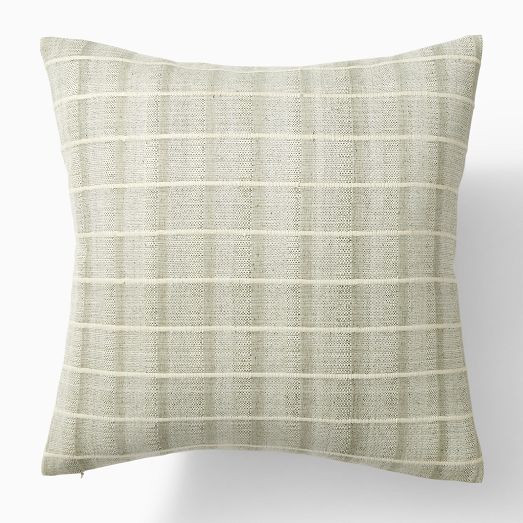 Corded Windowpane Pillow Cover | West Elm (US)