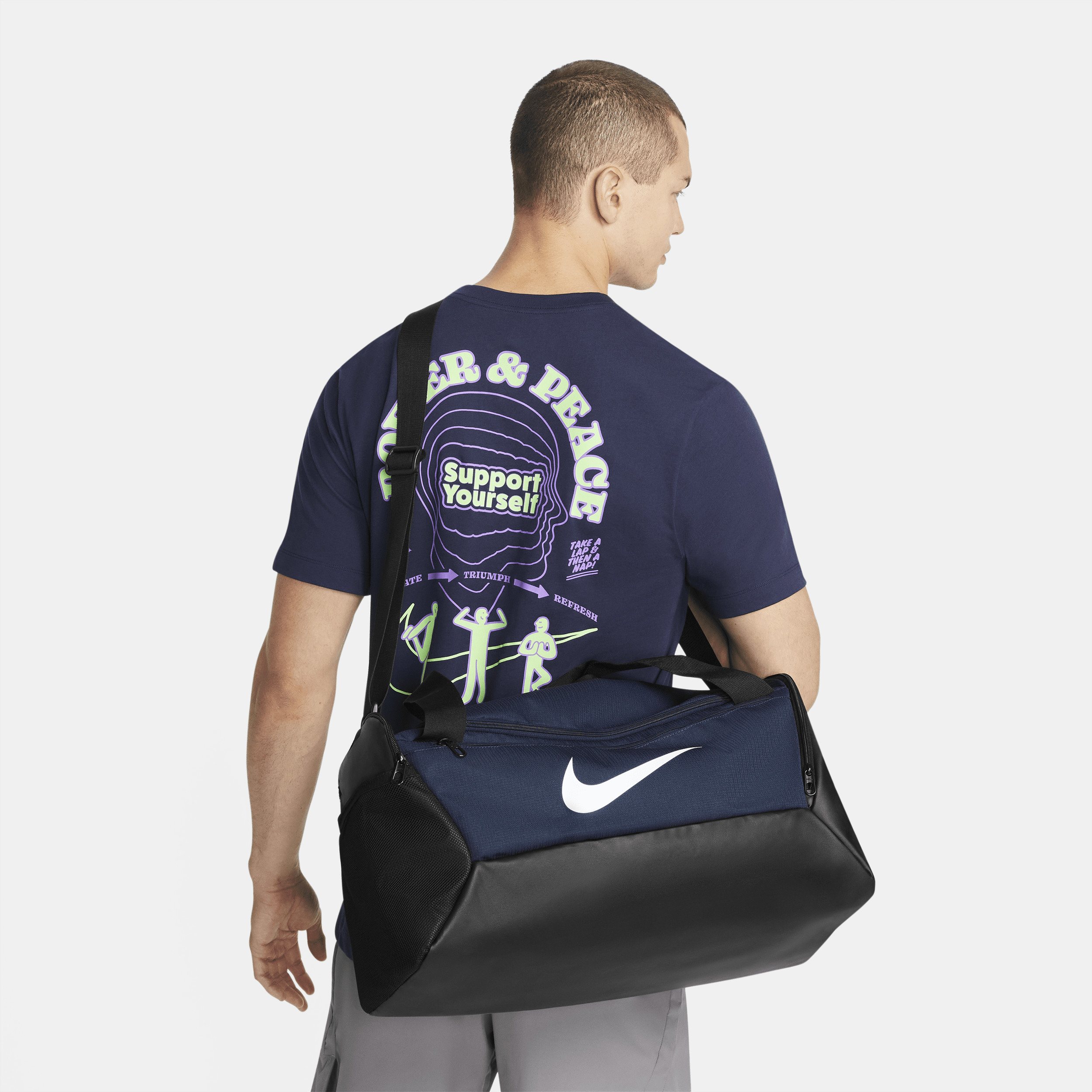 Nike Unisex Brasilia Training Duffel Bag (Small, 41L) in Blue | DM3976-410 | Nike (US)
