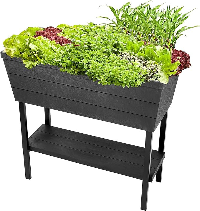 Keter Urban Bloomer 12.7 Gallon Raised Garden Bed and Outdoor Herb Garden Planter with Self Water... | Amazon (US)