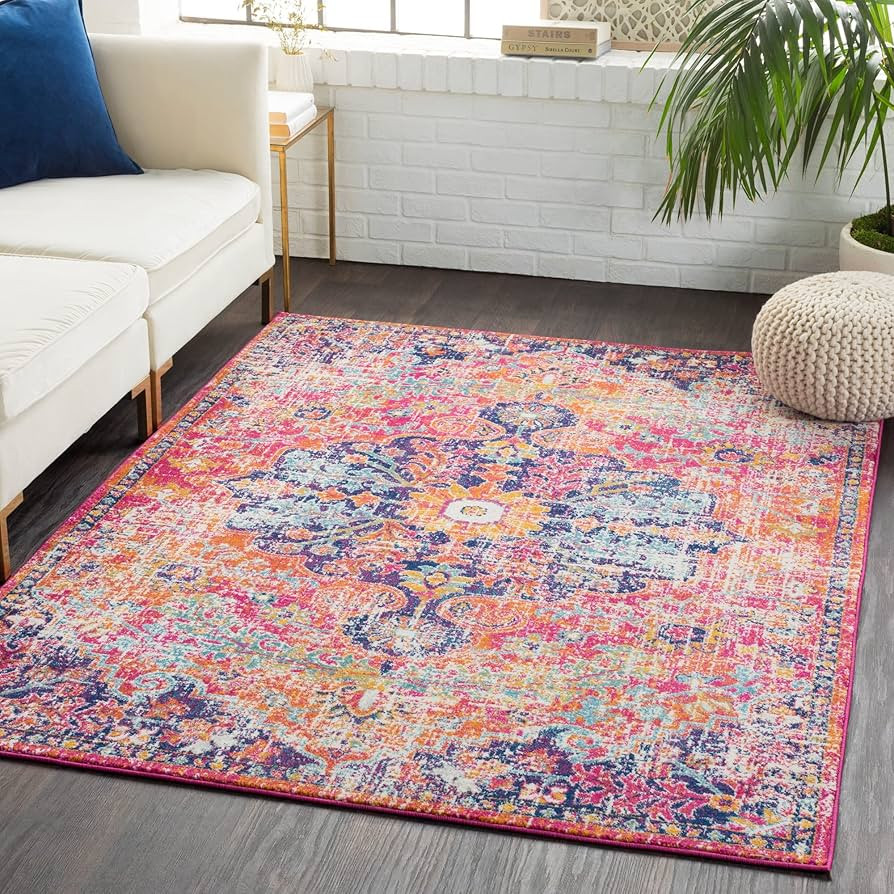 Artistic Weavers Odelia Vintage Bohemian Area Rug,5'3" x 7'3",Purple/Orange | Amazon (US)