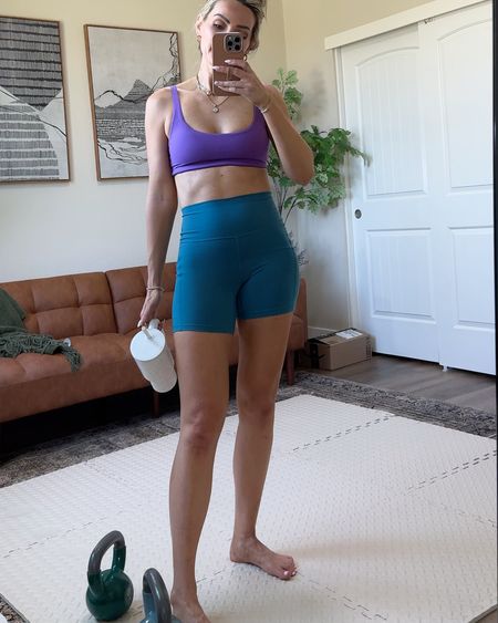 Amazon workout outfit 
Sports bra size small
Bike shorts size small
Amazon workout equipment 

#LTKVideo #LTKActive #LTKFitness