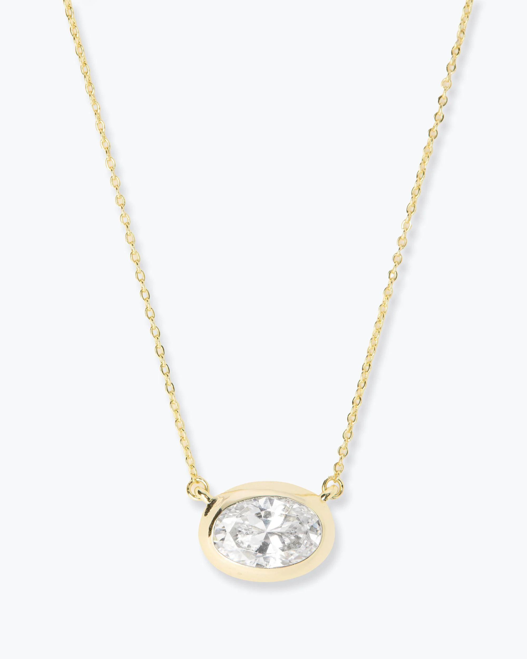 She's a Boss Pendant Necklace - Gold|White Diamondettes | Melinda Maria Jewelry