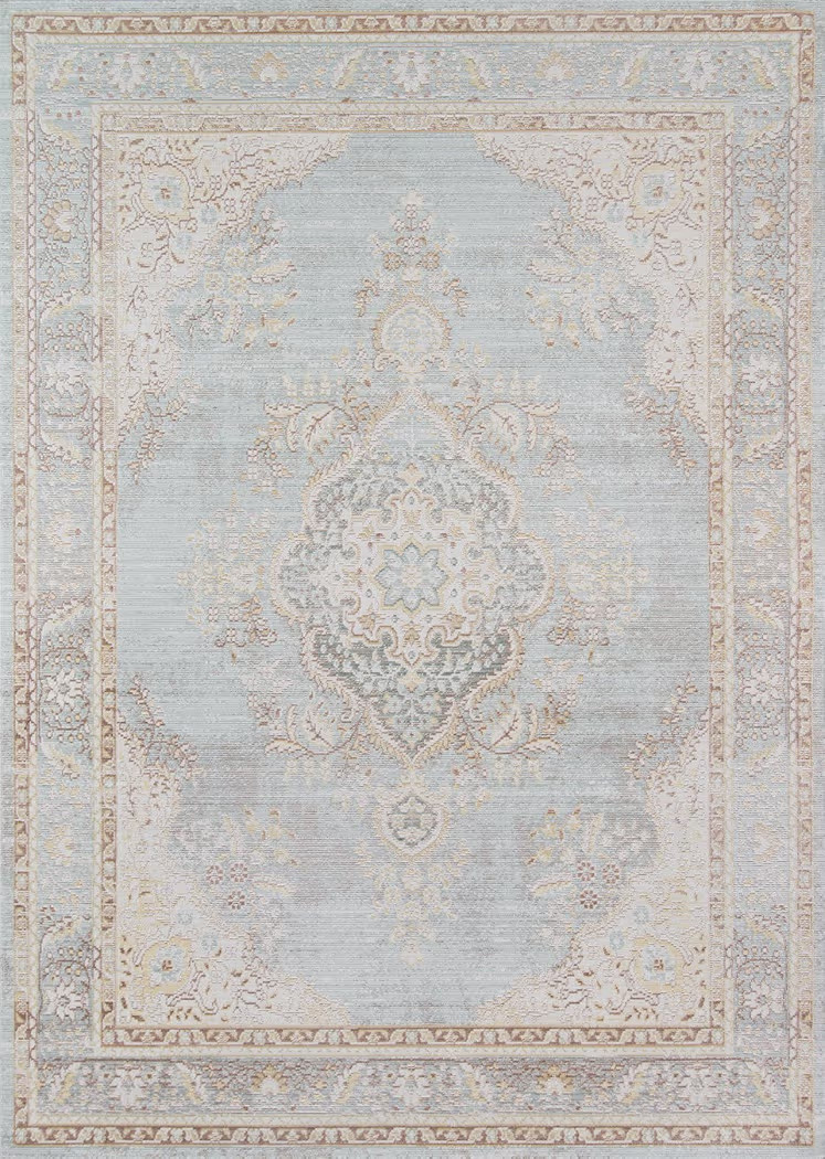 Momeni Rugs Isabella Traditional Medallion Flat Weave Area Rug, 9'3" X 11'10", Blue | Amazon (US)