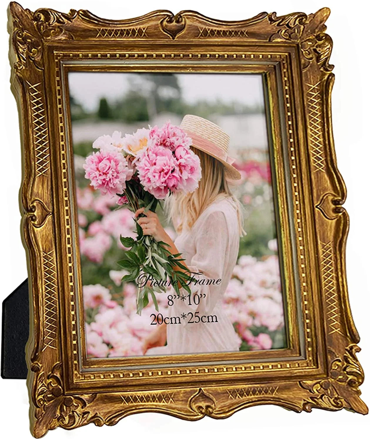 EYMPEU 8x10 Picture Frame Gold, Ornate Antique Photo Frame Vertical and Horizontal  for Tabletop ... | Walmart (US)