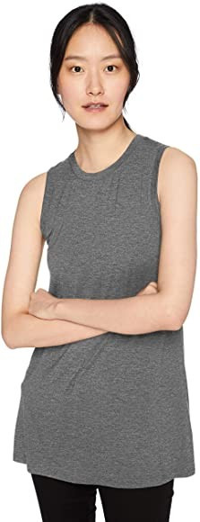 Amazon Brand - Daily Ritual Women's Jersey Muscle-Sleeve Swing Tunic | Amazon (US)