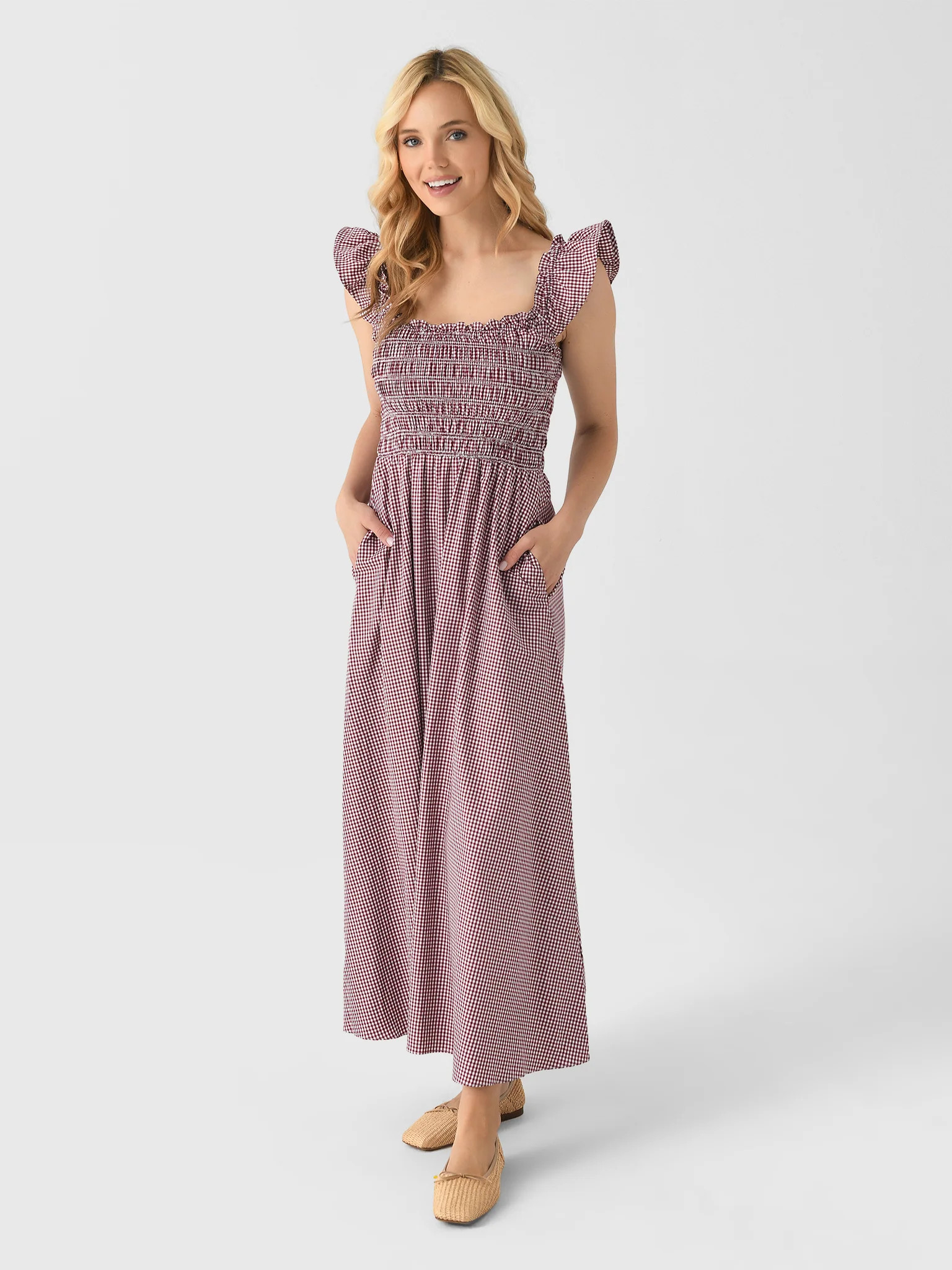 FAITHFULL THE BRAND
                      
                     Women's Eudora Midi Dress | Saint Bernard