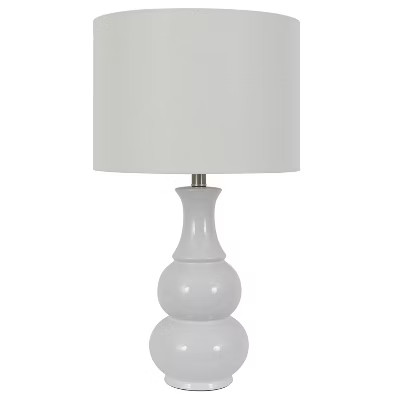 Harper Ceramic Table Lamp White (Includes Energy Efficient Light Bulb) - Decor Therapy | Target