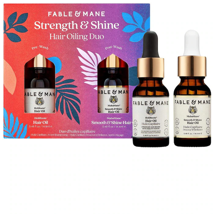 Mini Strength & Shine Hair Oiling Duo - Fable & Mane | Sephora | Sephora (CA)