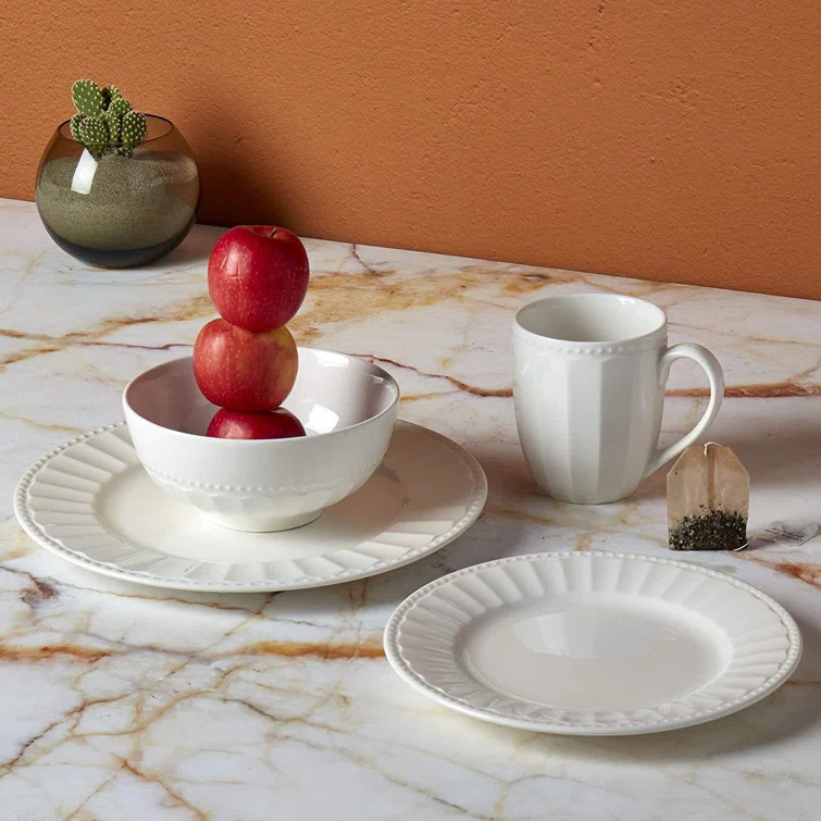 Tabletops Gallery Porcelain China Dinnerware Set - Service for 4 | Wayfair North America