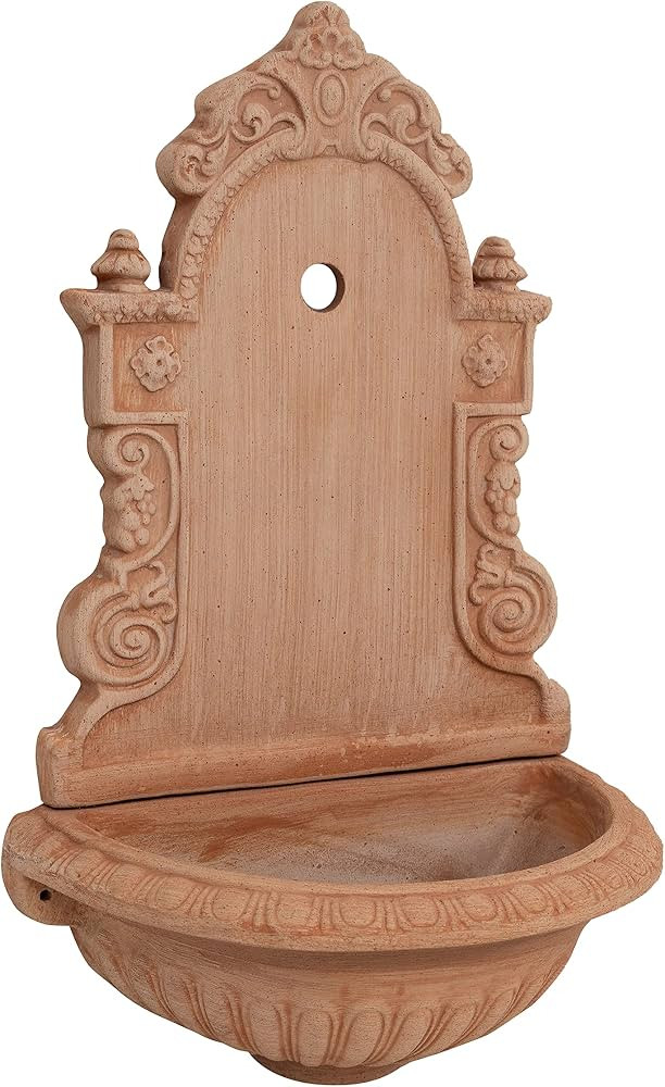 Biscottini Terracotta water fountain L40xPR24xH64 - Water feature outdoor - Indoor water feature ... | Amazon (UK)