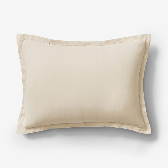 Signature Tencel Linen King Sham, Sand | West Elm (US)