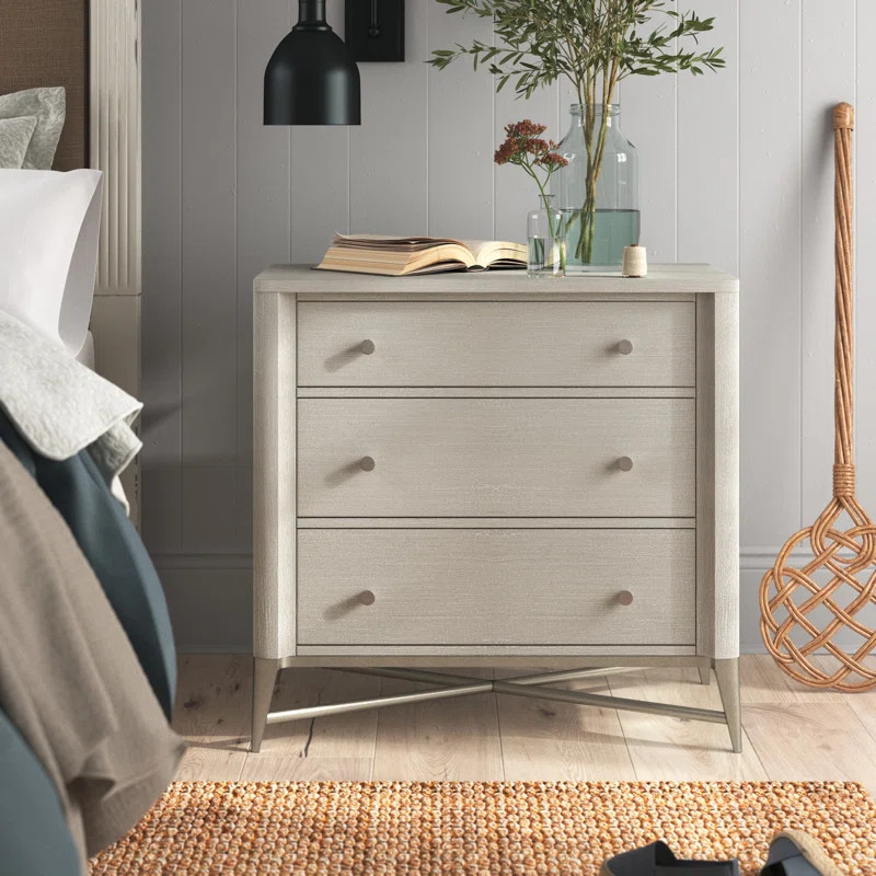 Chessa 3 Drawer Nightstand | Wayfair Professional
