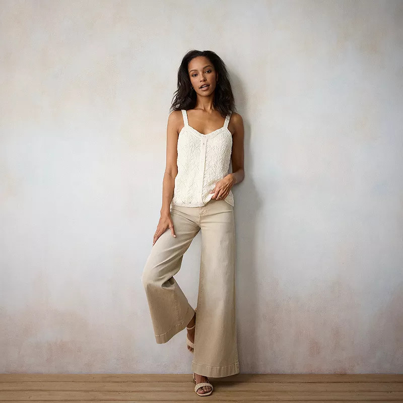 Women's LC Lauren Conrad Pointelle Tank | Kohl's