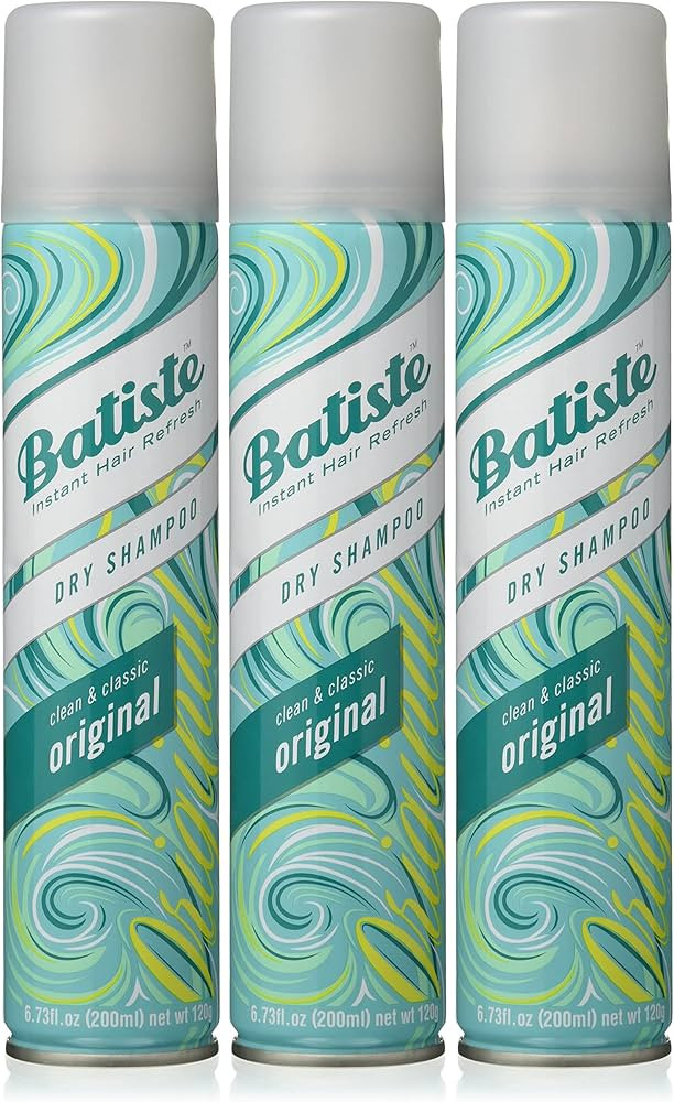 Batiste Dry Shampoo, Original Fragrance, Refresh Hair and Absorb Oil Between Washes, Waterless Sh... | Amazon (US)