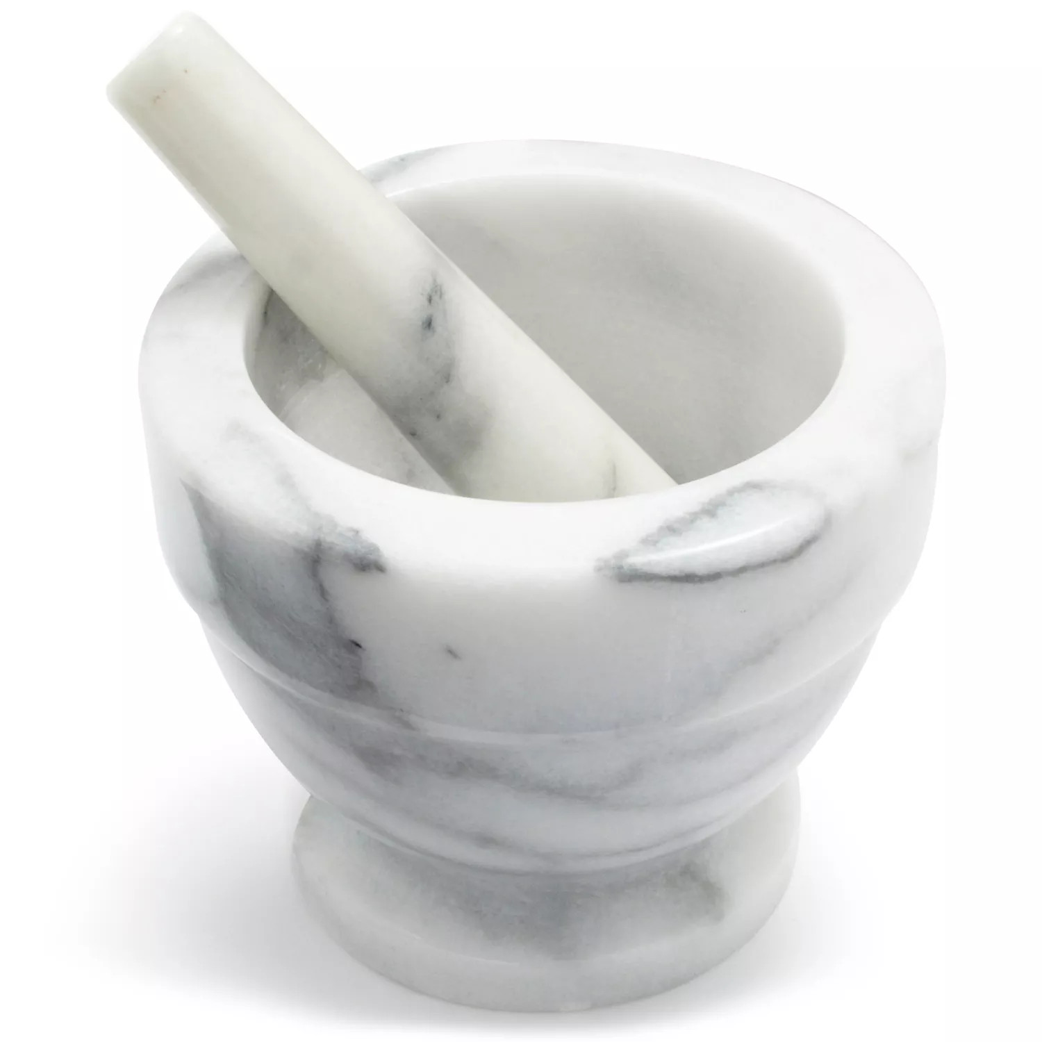 Sur La Table White Marble Mortar & Pestle | Sur La Table