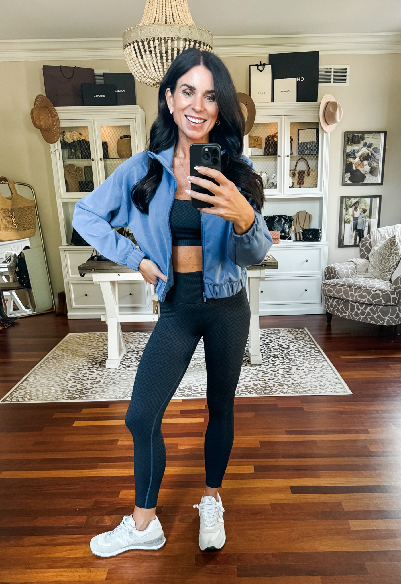 Small leggings and jacket 
Medium bra top
Target active 

#LTKFindsUnder50 #LTKFitness #LTKActive