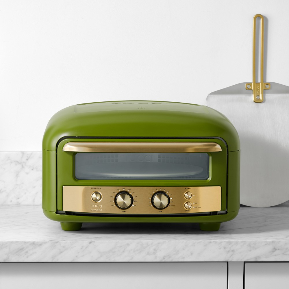 GreenPan\u2122 Stanley Tucci\u2122 Indoor-Outdoor Pizza Oven, Tuscan Olive | Williams-Sonoma