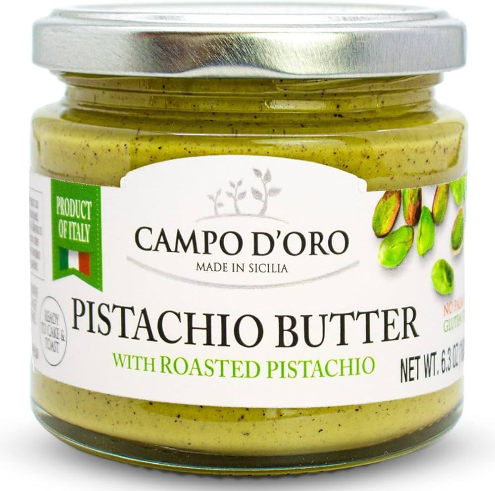 CAMPO D'ORO - Pistachio Butter Sweet Spreadable Cream, 6.3 oz (180g), Rich & Nutty for Knafeh Pis... | Amazon (US)