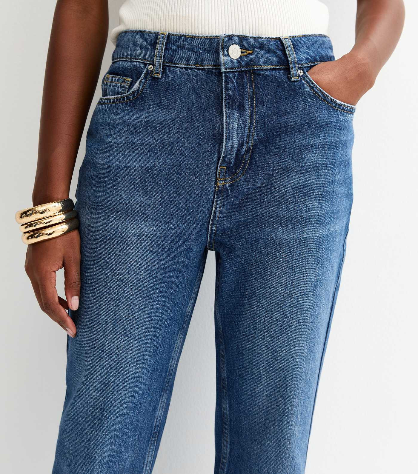 Anica Blue Straight Leg Jeans | New Look | New Look (UK)