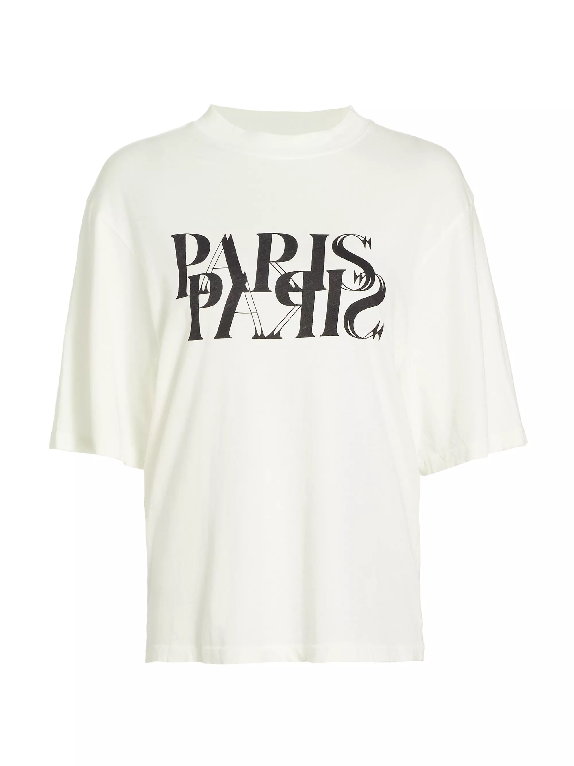 Shop Anine Bing Avi Cotton Paris T-Shirt | Saks Fifth Avenue | Saks Fifth Avenue