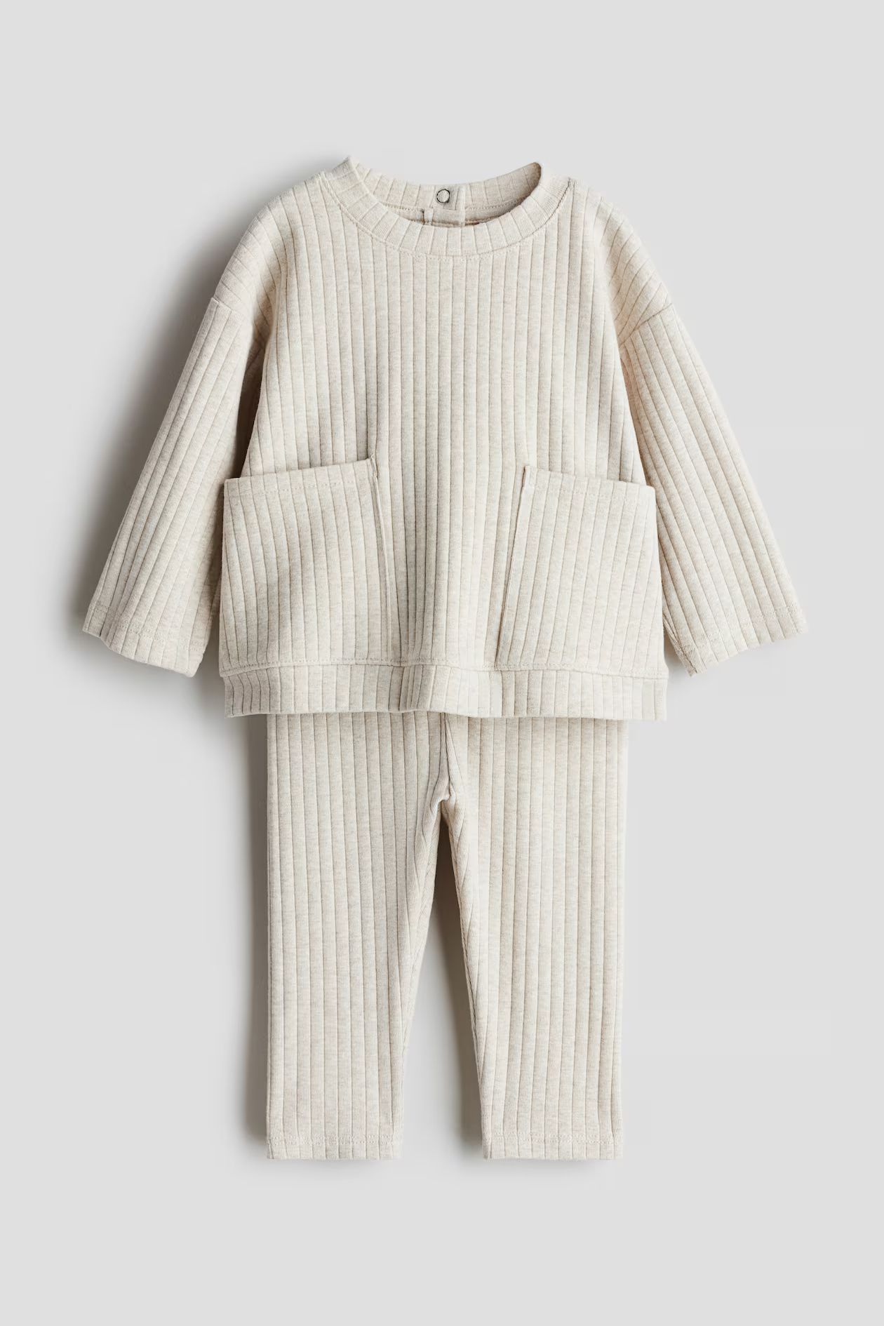 2-piece Wide-Rib Cotton Set | H&M (US + CA)