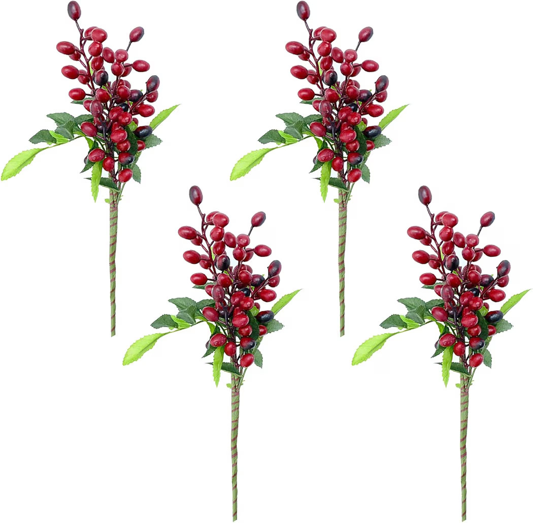 DADEA 4 Pcs Artificial Olive Branches for Vases, 15.35 in Decorative Artificial Olive Stems, Simu... | Amazon (US)