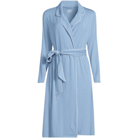 Women's Cooling Robe with Piping | Lands' End (US)