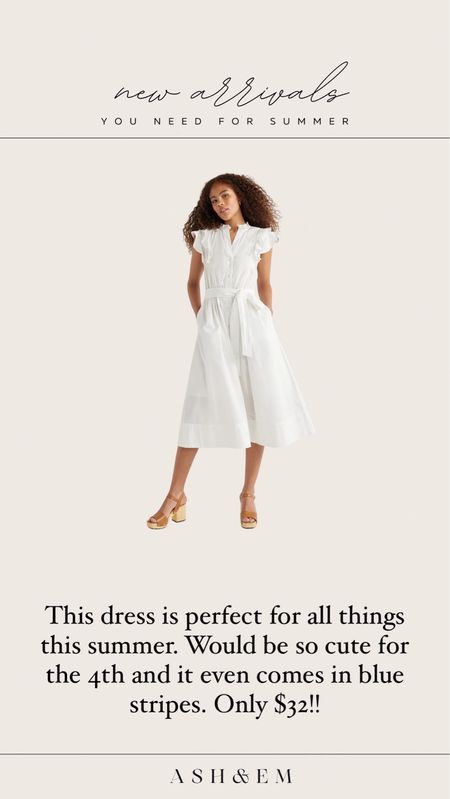 $32 white midi dress for summer!!

#LTKFindsUnder50 #LTKStyleTip #LTKParties