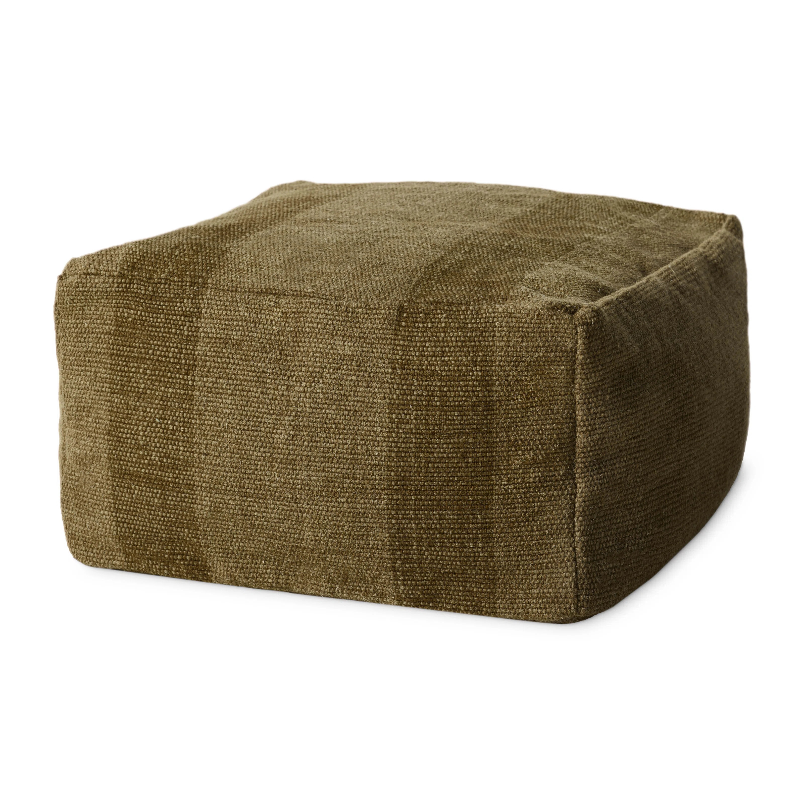 Leanne Ford x Loloi Rosemoor Brown Pouf | Wayfair North America