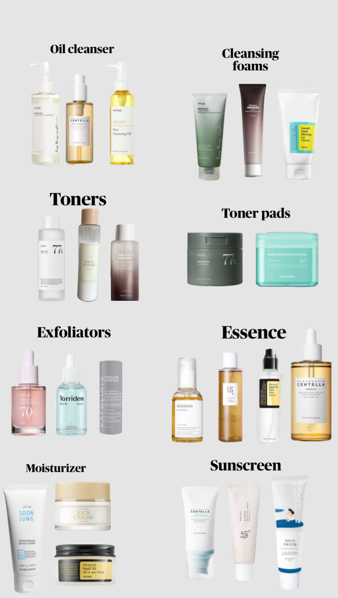 Here are some of the best Korean Skincare products that are good for acne/oily skin! 

#LTKFindsUnder50 #LTKBeauty