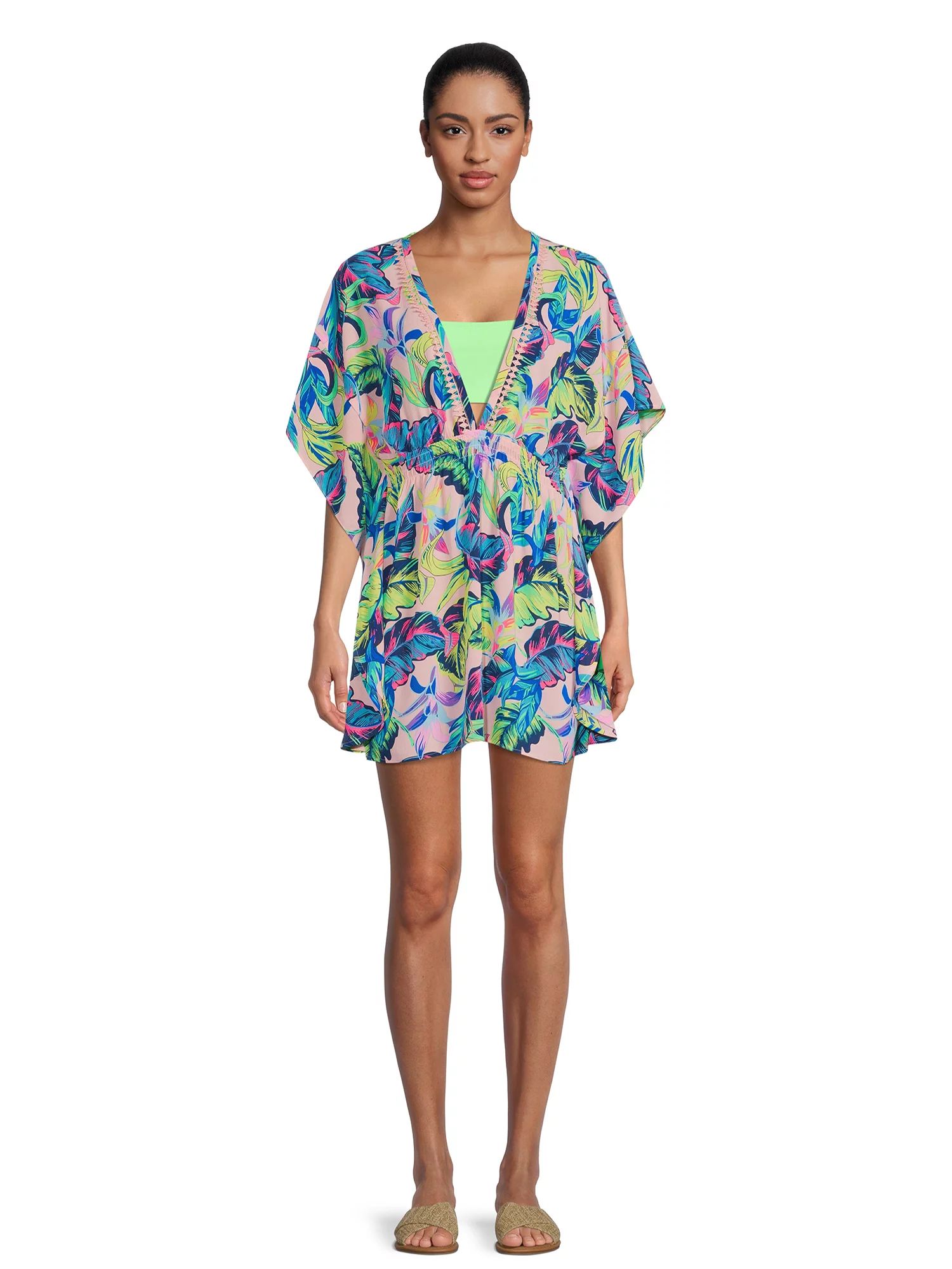 No Boundaries Juniors' Chiffon Caftan Cover Up | Walmart (US)