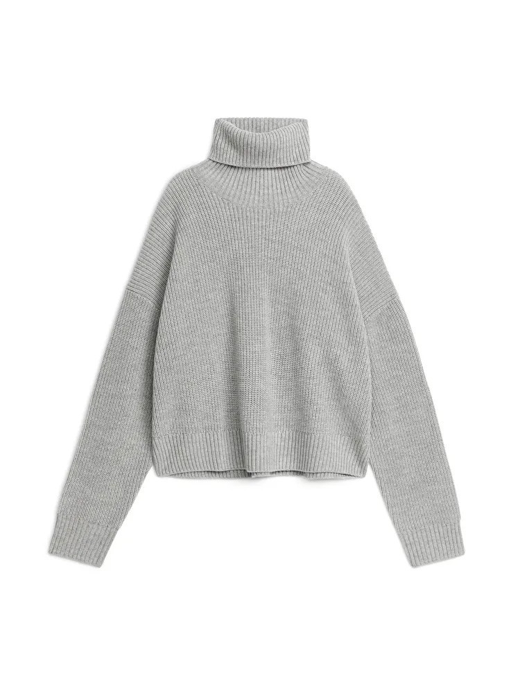 Wool Cashmere Roll-Neck Jumper | ARKET (US&UK)
