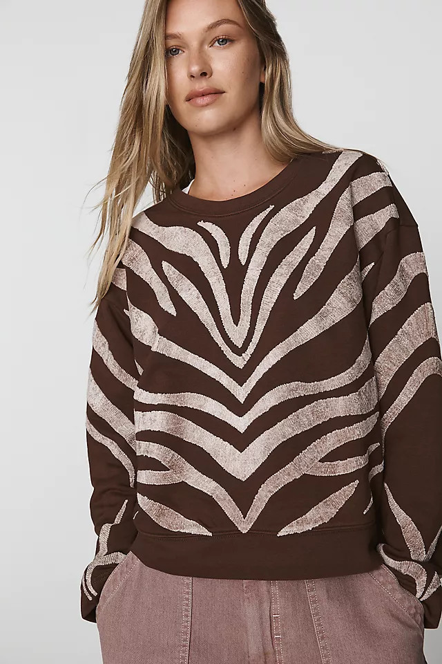 Animal Print Sweatshirt | Anthropologie (US)