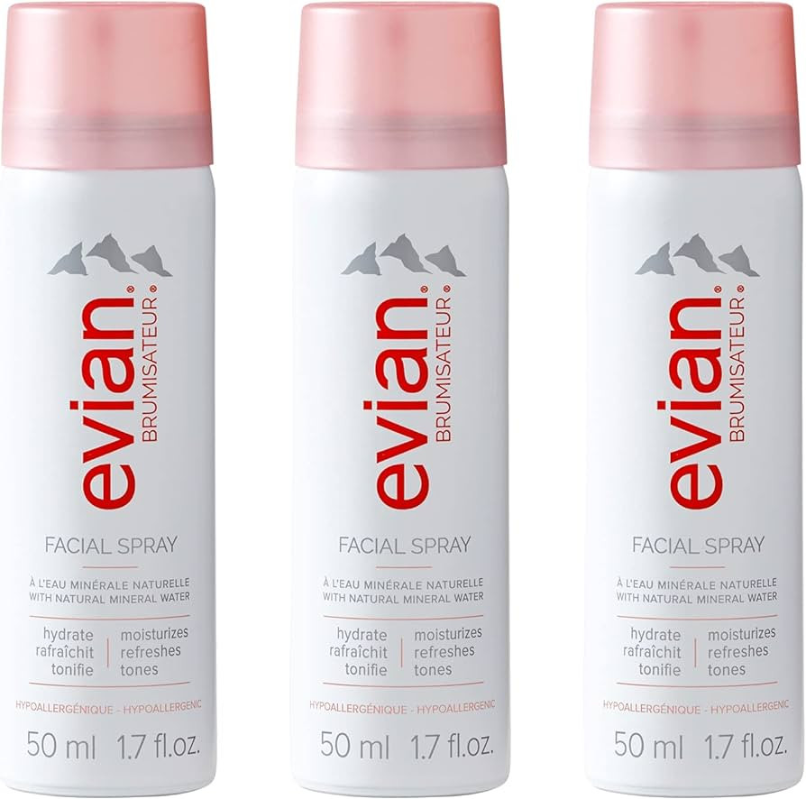 Natural Mineral Water Facial Spray Trio, Travel Size, 1.7 Ounce (3 pack) | Amazon (US)