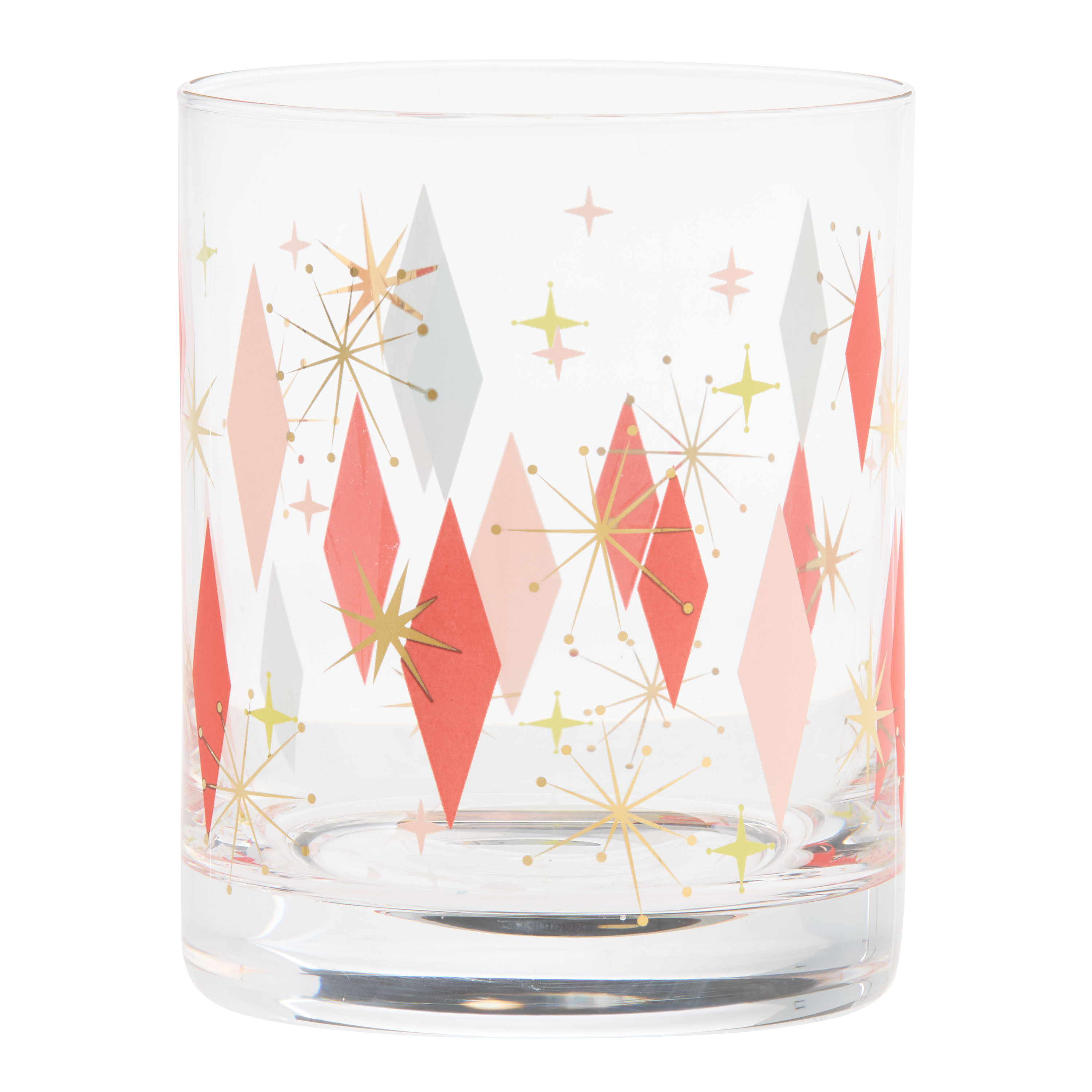Pop Party Retro Double Old Fashioned Glass | World Market