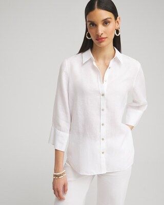 No Iron™ Linen 3/4 Sleeve Shirt | Chico's