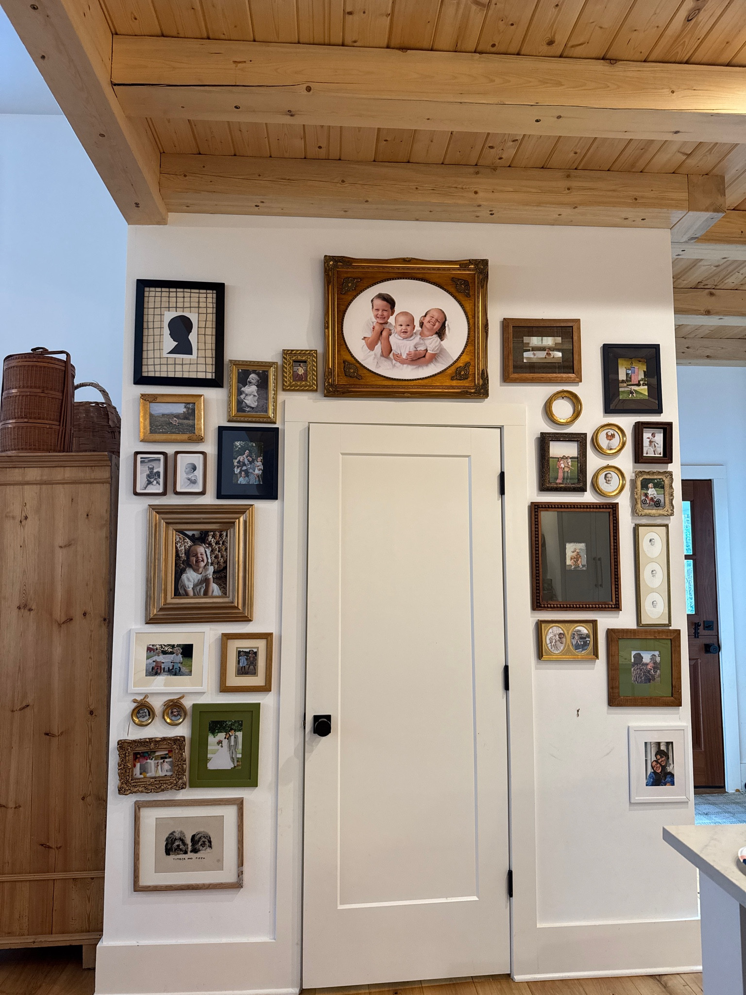 My frames from Amazon. Painting the white ones  