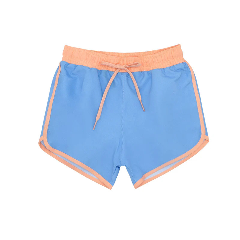 boys boca blue contrast waistband boardie | minnow