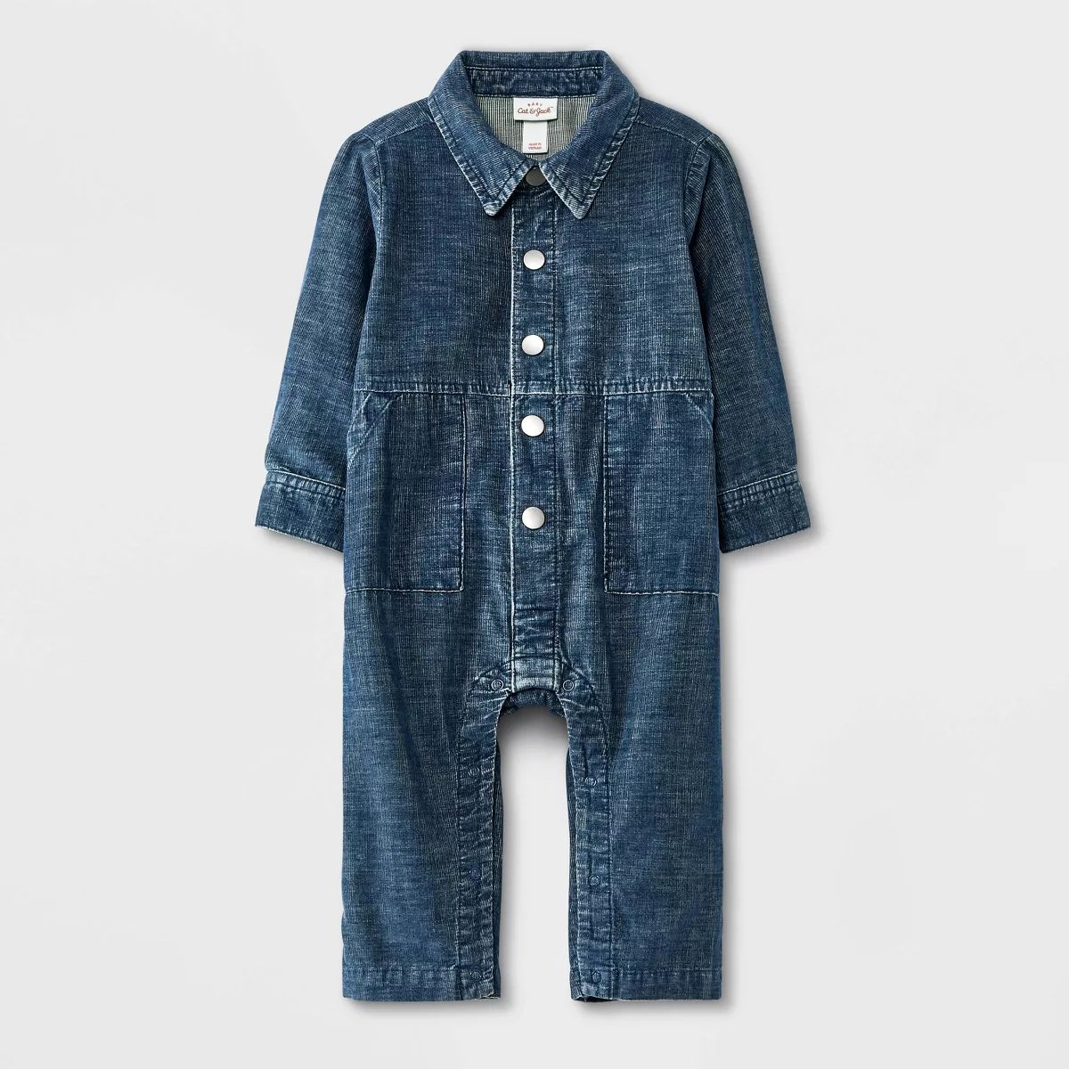 Baby Boys' Cord Solid Boilersuit - Cat & Jack™ Indigo 0-3M | Target