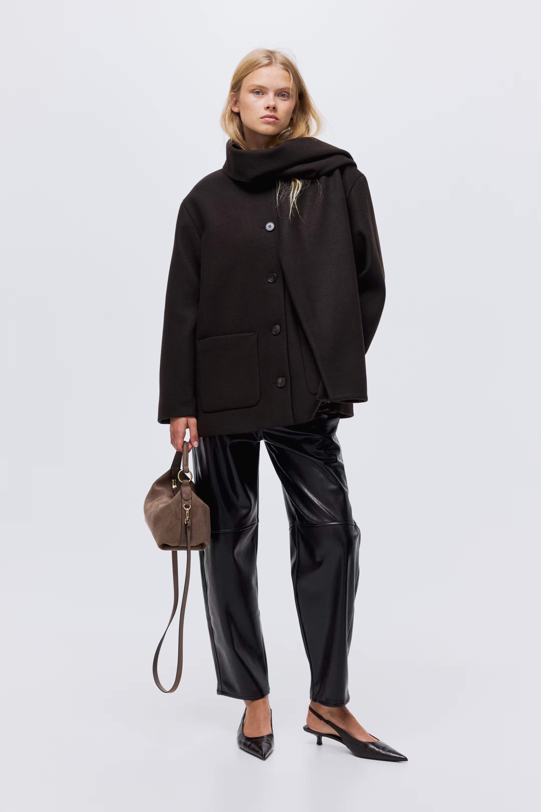 Scarf-Detail Coat | H&M (US + CA)