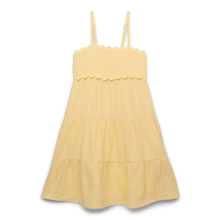 Wonder Nation Tween Girls Cotton Tiered Tank Dress, Sizes 4-18 | Walmart (US)