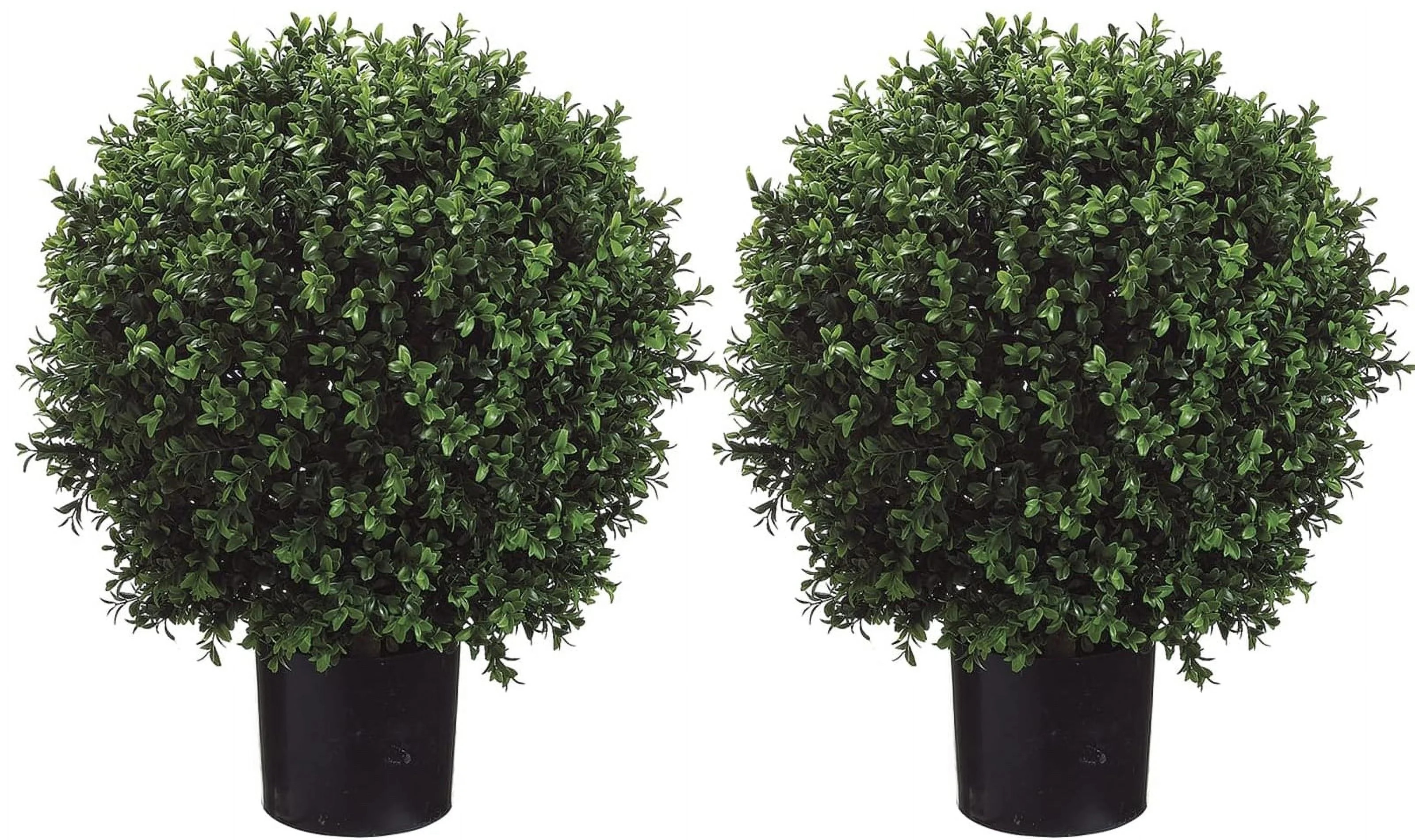 DLD Artificial Boxwood Balls, 24 " High Ball Shaped Boxwood Topiary - 16" Diameter Artificial Tre... | Walmart (US)