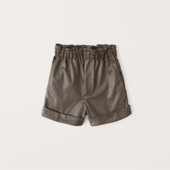 Vegan Leather Shorts | Abercrombie & Fitch (US)