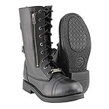 Milwaukee Leather MBL9369 Women's Black Tactical Lace-Up and Zipper Boots - 9.5 | Amazon (US)