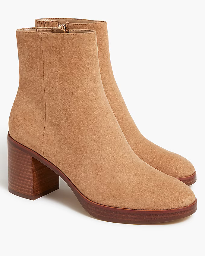 Sueded platform boots | J.Crew Factory