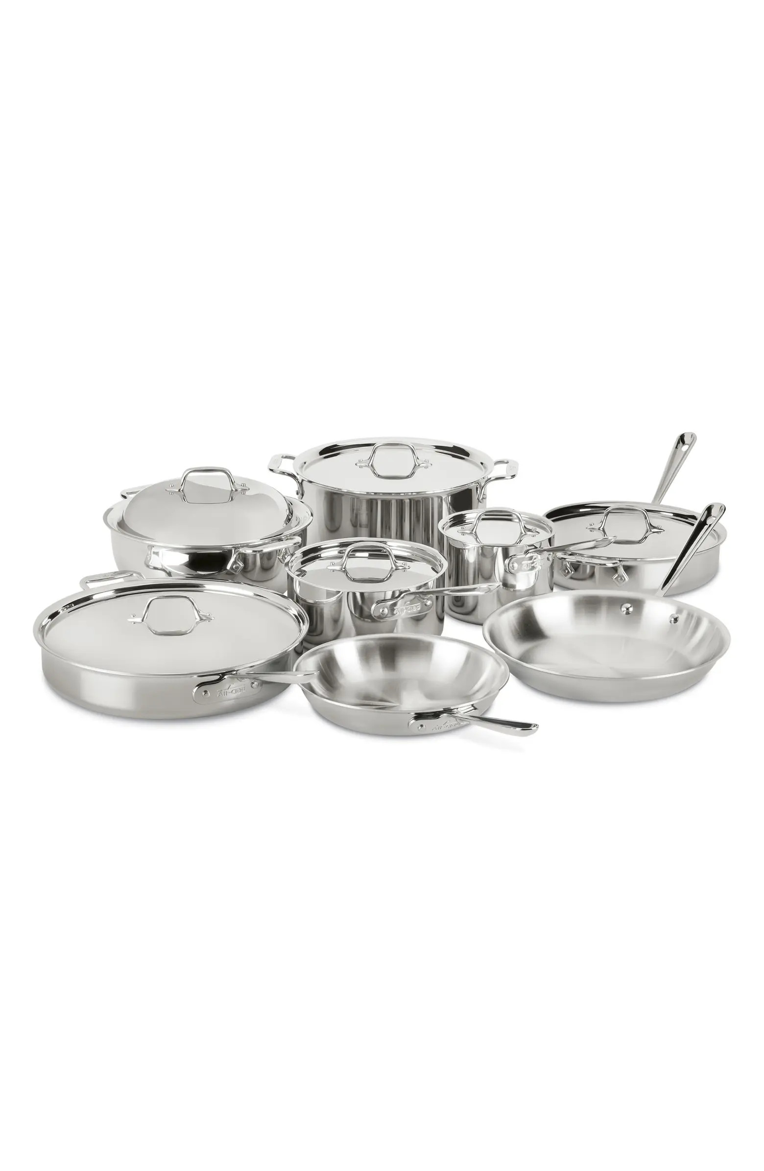All-Clad D3 14-Piece Stainless Steel Cookware Set | Nordstrom | Nordstrom